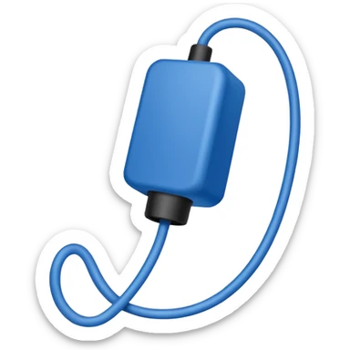 Hanging Light Cable blue  sticker