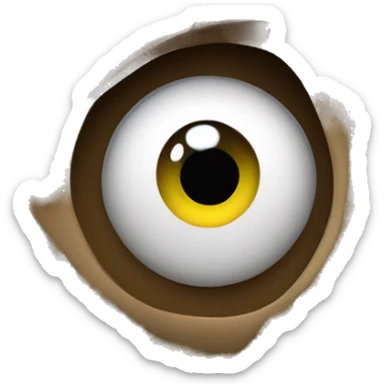 tree wih eyes on the trunk sticker