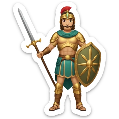 Famoso general cartagines de alto rango de la época púnica, foto del cuerpo entero sticker