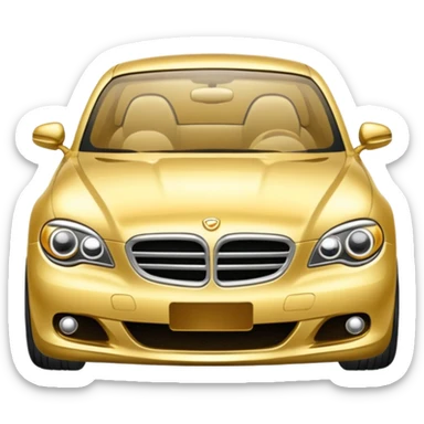 gold car sticker