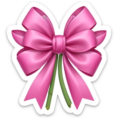 Pink tulips with a bow sticker