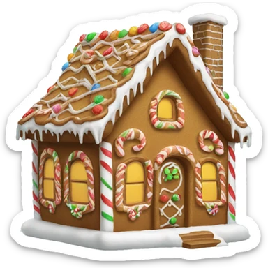gingerbread house sticker