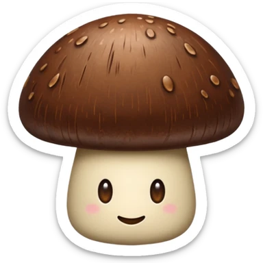 Chocolate Mushroom Shape sticker