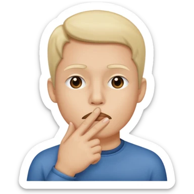 Shh-shh-shh. Quiet. Shut up sticker