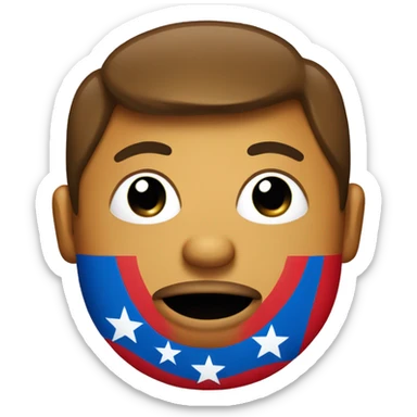 puerto rico with a poo emoji on it sticker