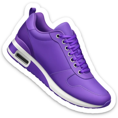 purple sneakers aerobic sticker