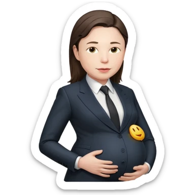 pregnant elon musk sticker