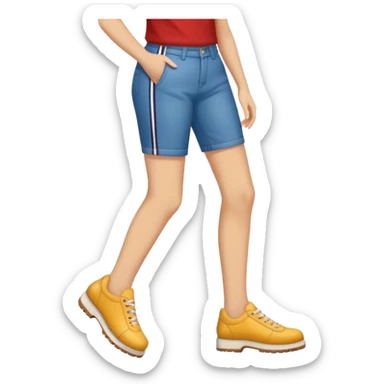 Personas de pie y de perfil haciendo fila una detrás de la otra sticker