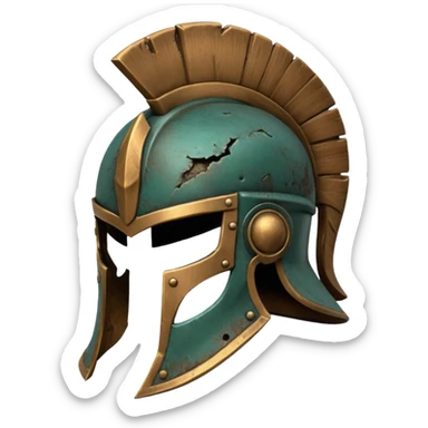 spartan head sticker