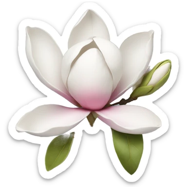 magnolia flower sticker