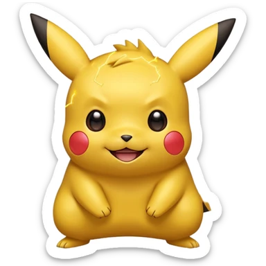 The Pokemon pikachu sticker