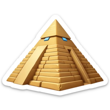 An Egyptian pyramid sticker