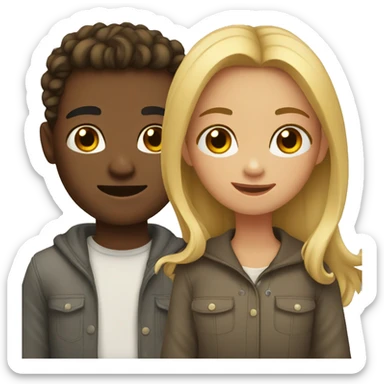 girl with her boyfriends sticker