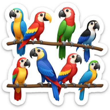 Tropical Birds sticker