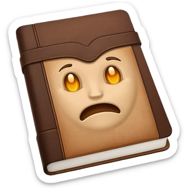 Mental issue journal book sticker