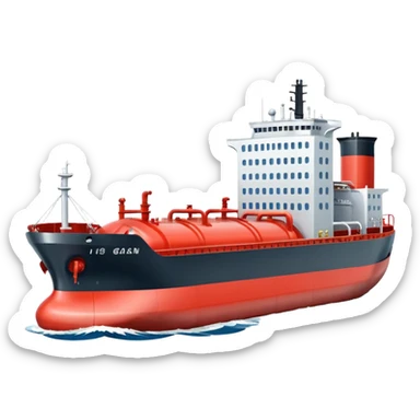 gas tanker ship sticker
