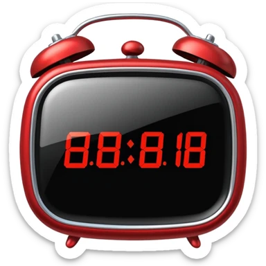  despertador rojo sticker