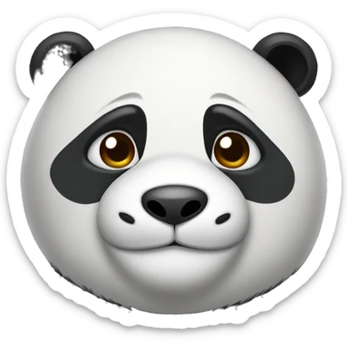 Headshot of an Adult Panda sticker