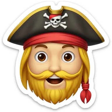 Make an emoji for pirates sticker