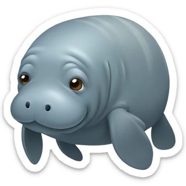 Manatee sticker