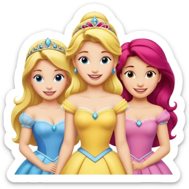 Emoji de  princesas  sticker