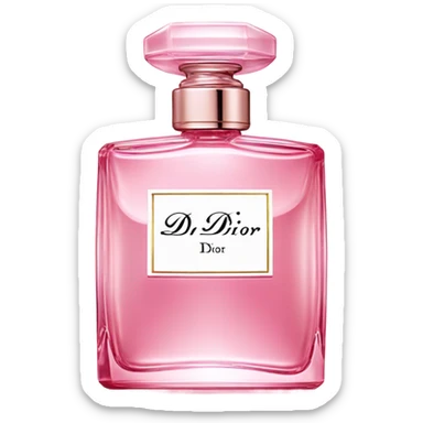 pink dior perfume sticker