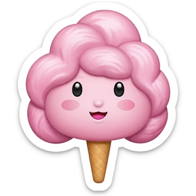 Cotton candy sticker