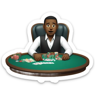 Gambling addict named Derick  sticker