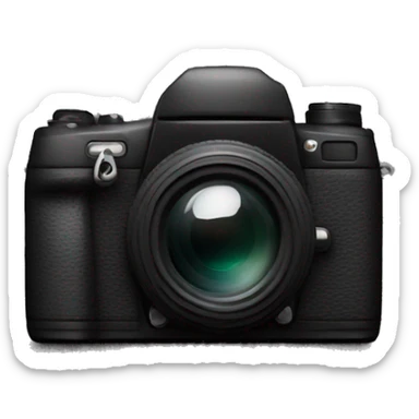 black digital camera sticker