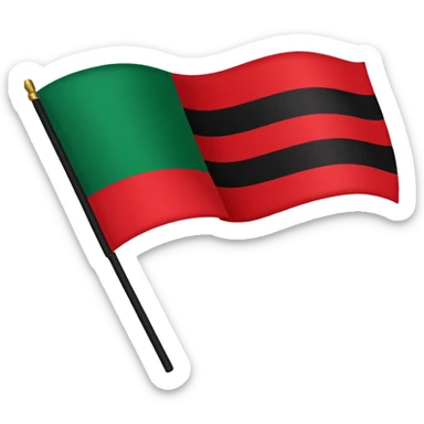 Black American Heritage Flag in Emoji sticker
