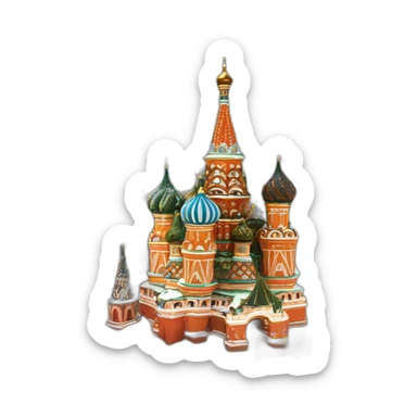 moscow city new year sticker