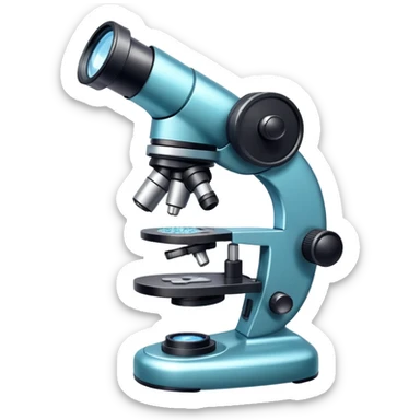 microscope with sparkles sticker