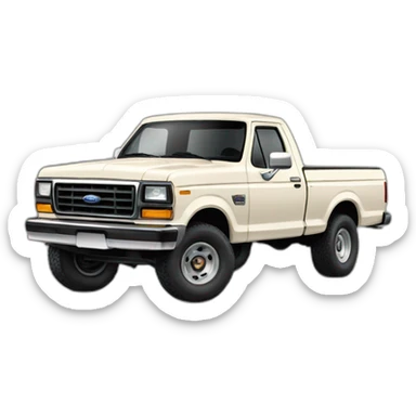 Cream 1987 F-150 sticker