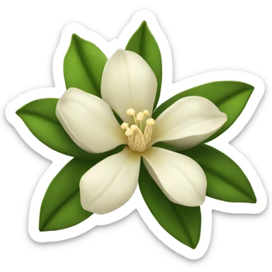 Vanilla flower sticker
