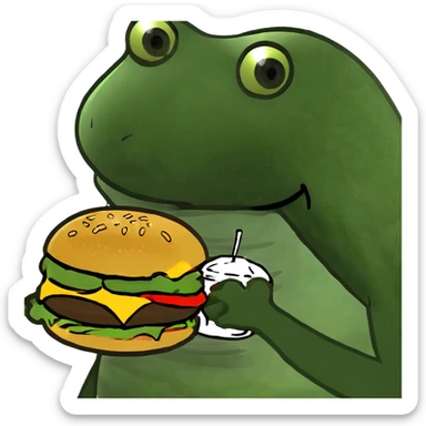 cheeseburger double sticker