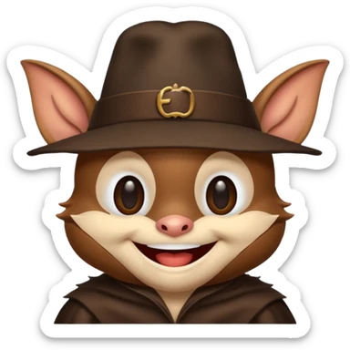 bat with hat sticker