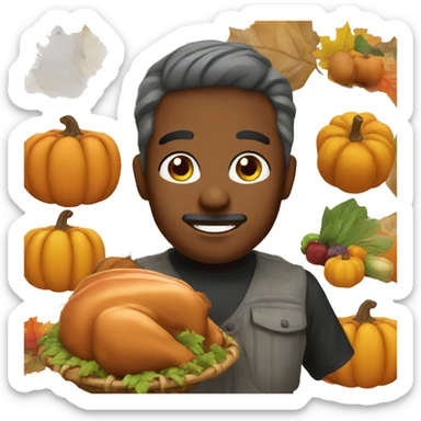 Thanksgiving harvest sticker