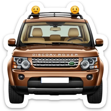 Brown Land Rover Discovery
Apple emoji style. sticker