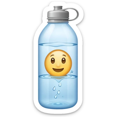 Store bought Water bottle emoji sticker