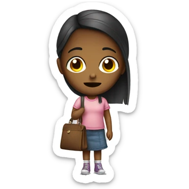 Girl forgot wallet and is now poor sticker