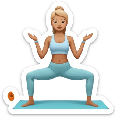 Clam peace yoga sticker