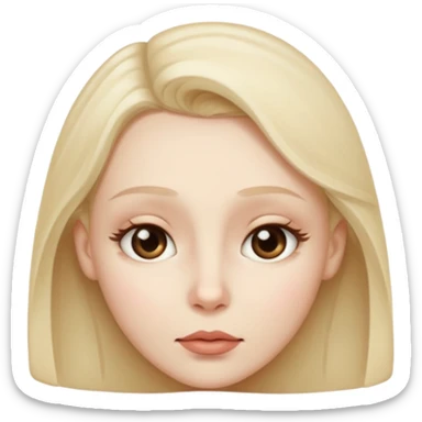 Whispering face sticker