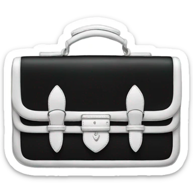 Black and silver Prada bag sticker