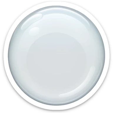 white empty transparent bubble sticker