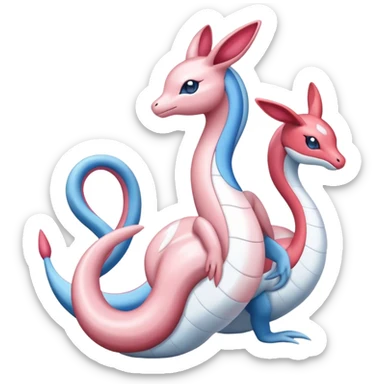 Milotic-Sylveon-Dragonair-Pokémon full body sticker