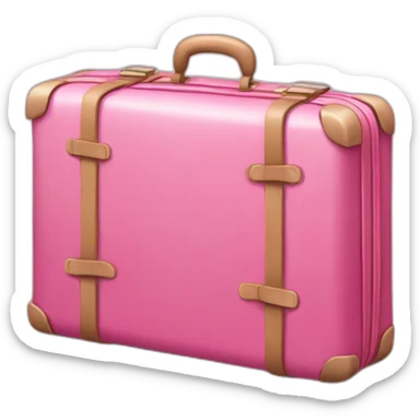 Pink suitcase sticker