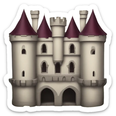 burgundy vampire castle sticker