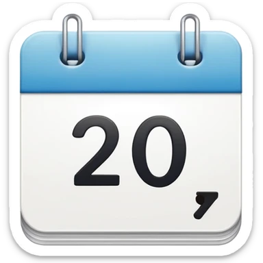 white date calendar with number 29 sticker