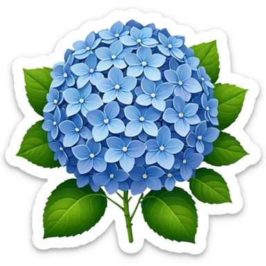 Hydrangea sticker