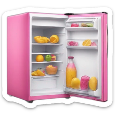 pink fridge sticker